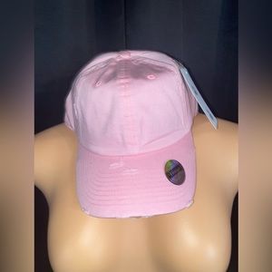 Pink Dad Distressed Hat